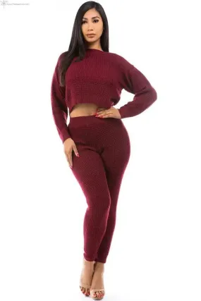 2 Piece Sweater Pants Set