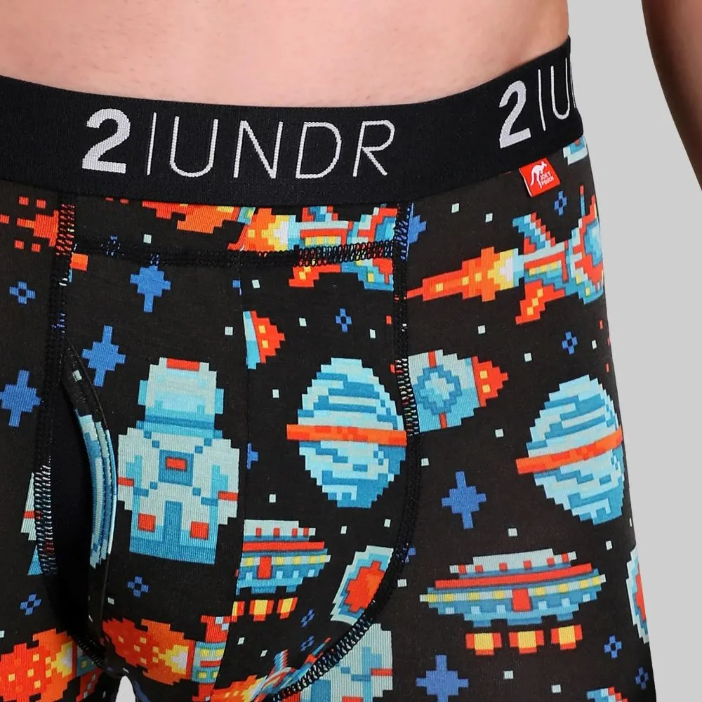 '2UNDR' Men's Swing Shift 6" Boxer Brief - Galactica