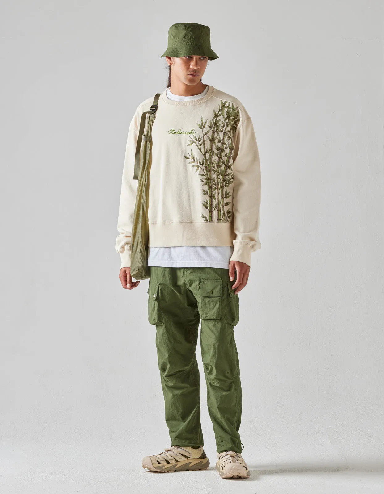 5040 Veg Dyed Cargo Track Pants Olive