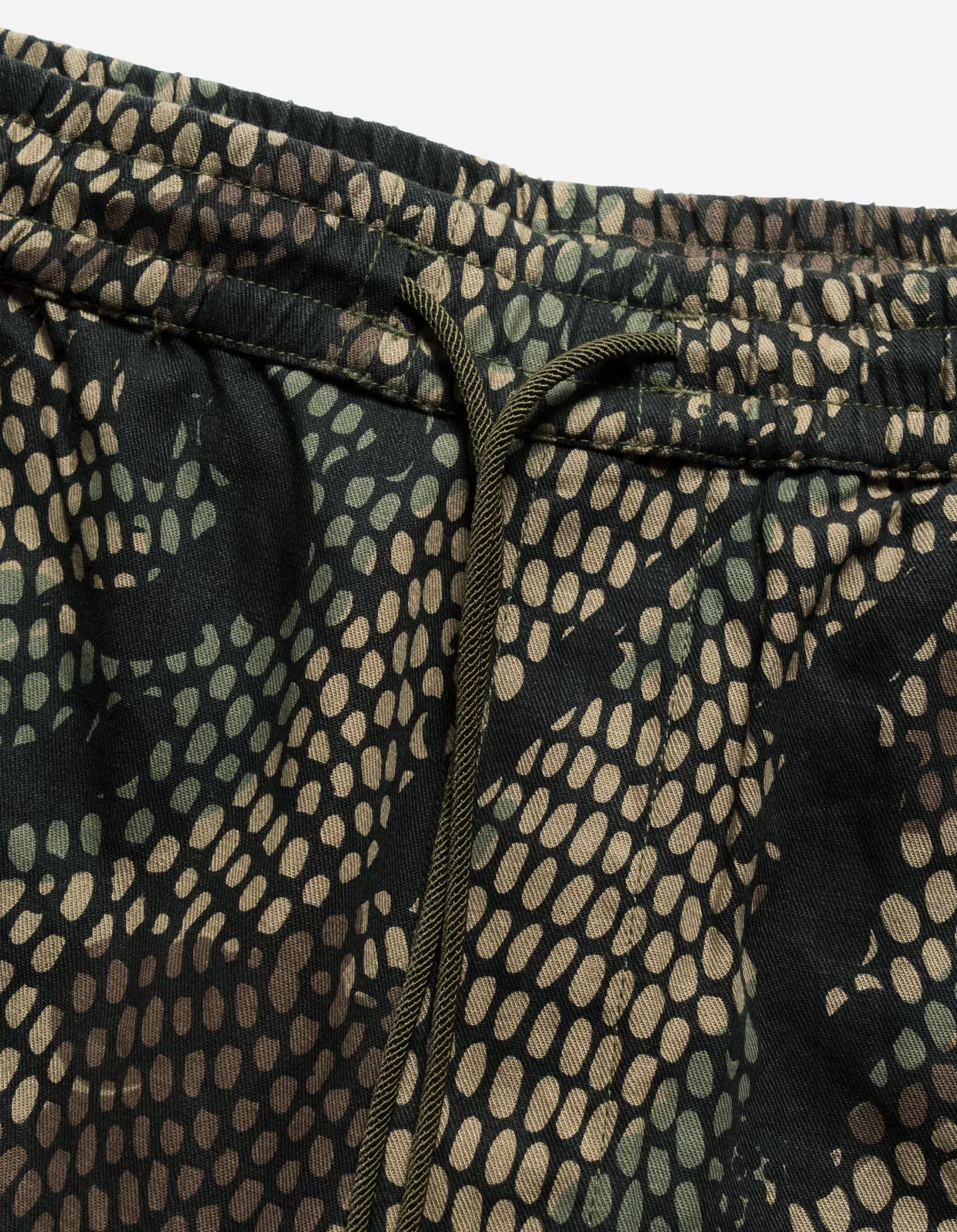 5066 Camo Hemp Cargo Track Pants Woodland