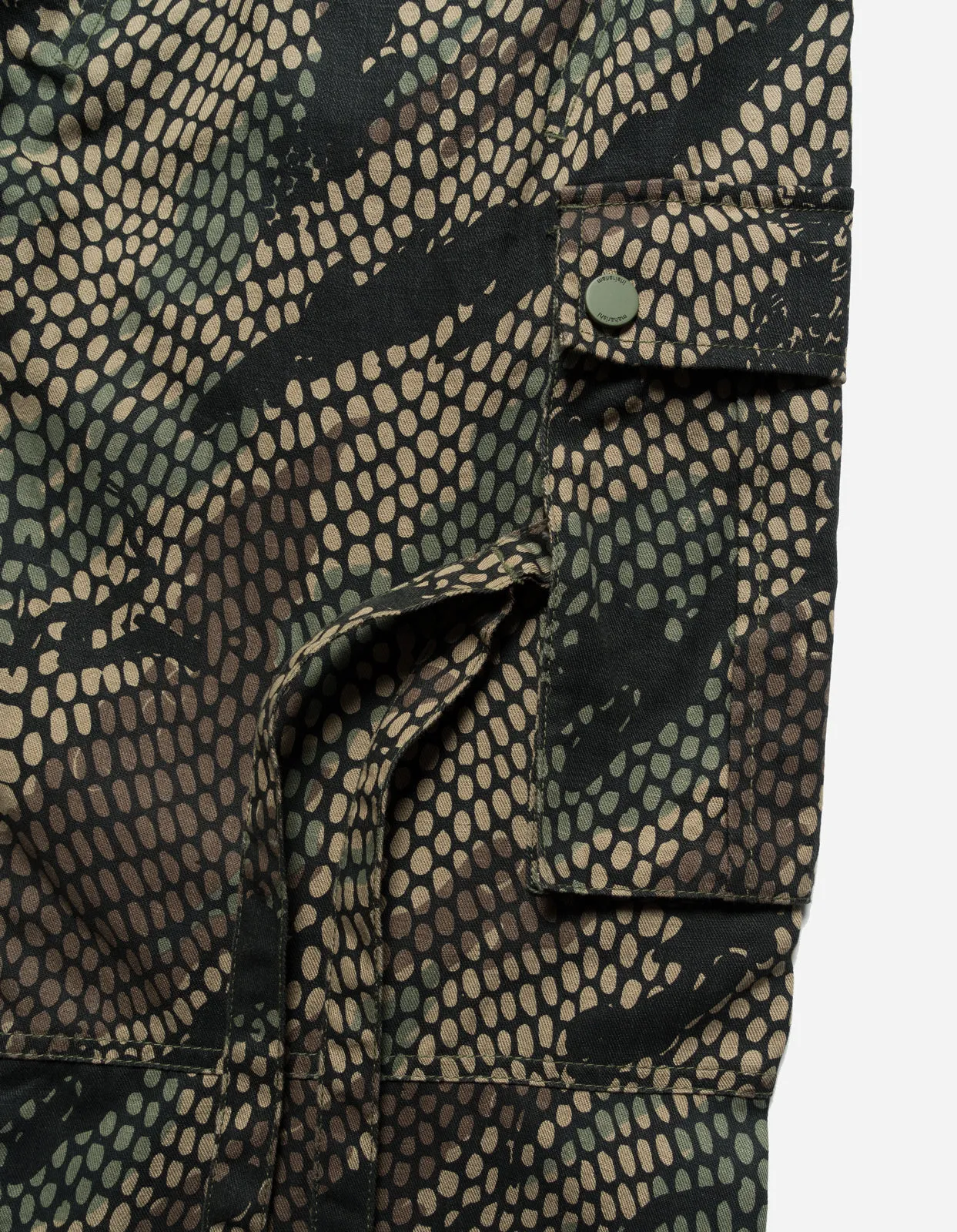 5066 Camo Hemp Cargo Track Pants Woodland