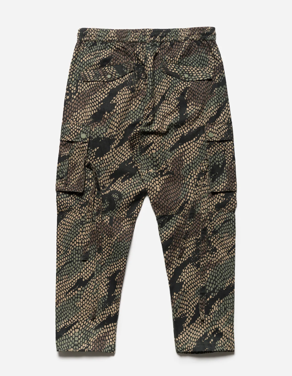 5066 Camo Hemp Cargo Track Pants Woodland