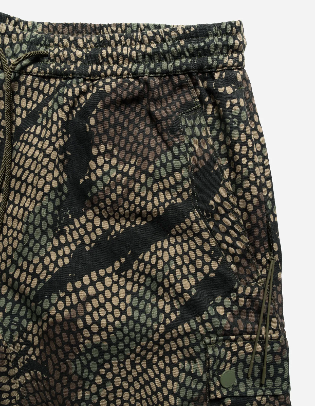 5066 Camo Hemp Cargo Track Pants Woodland