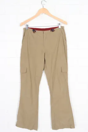 ABERCROMBIE & FITCH Khaki Flared Cargo Pants (Women's 6-8)