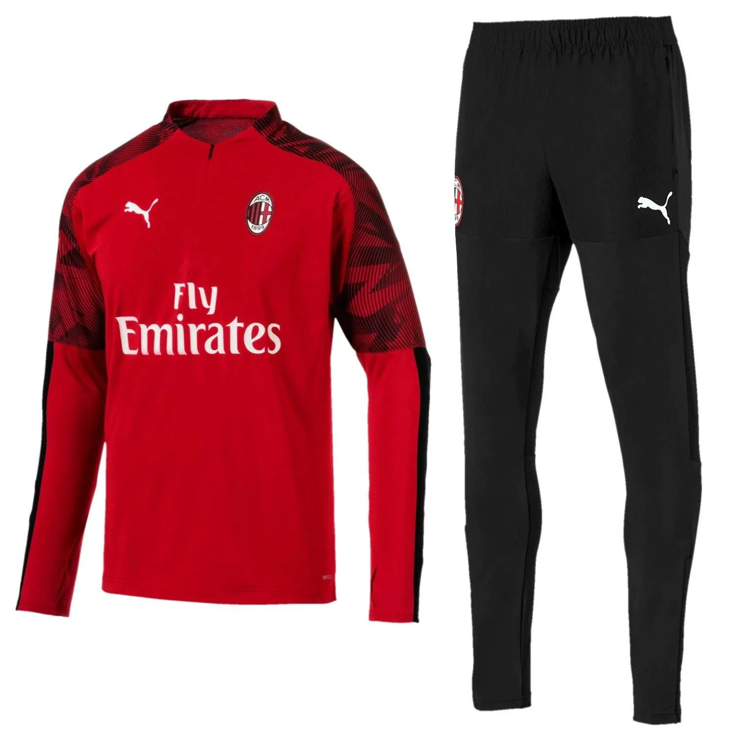 AC Milan soccer training technical tracksuit 2019/20 red - Puma