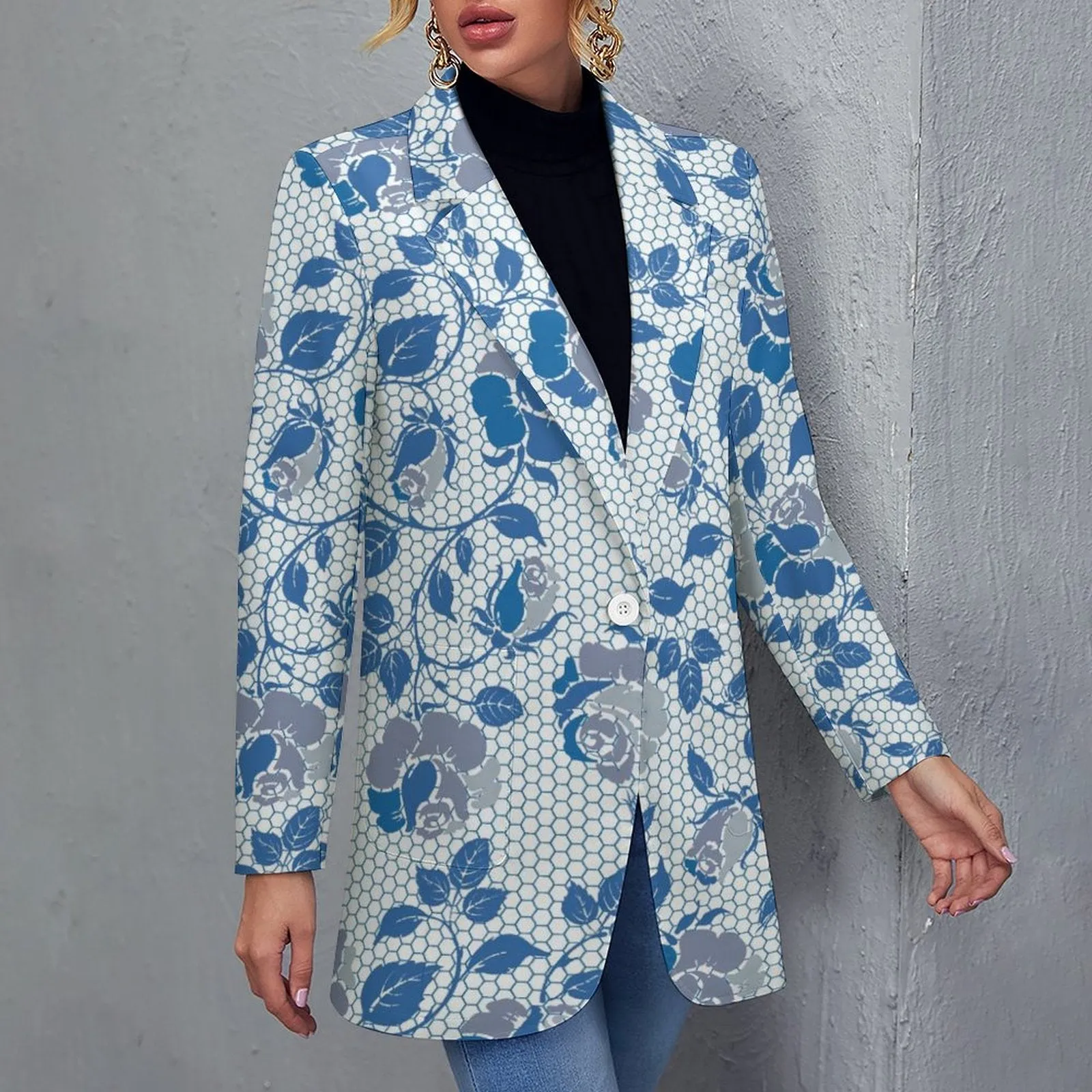 All Over Print Women's Blazer Women's casual suit