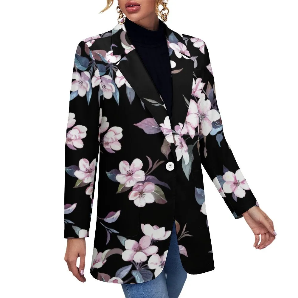 All Over Print Women's Blazer Women's casual suit