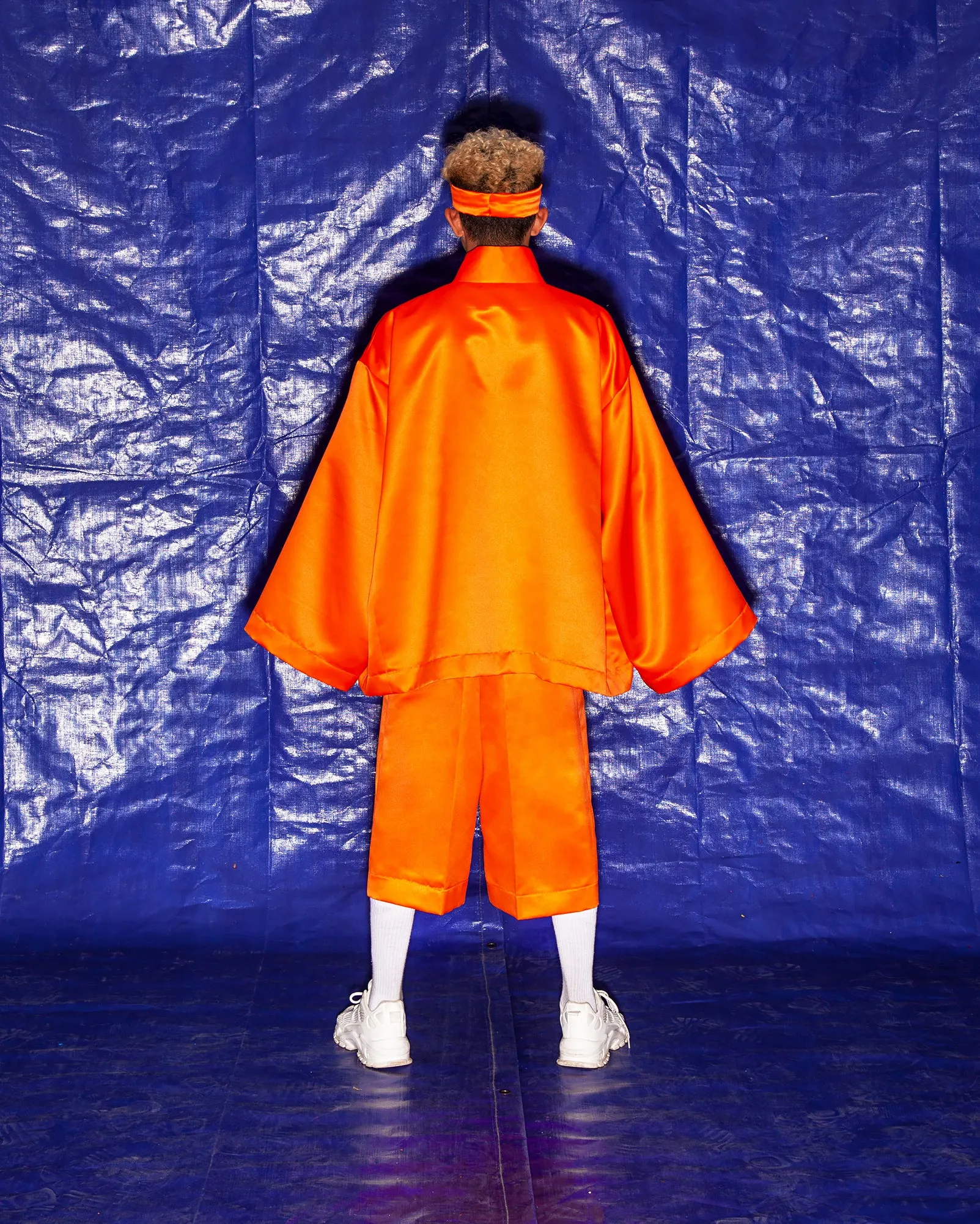 Baju Melayu Oversaiz Kargo (Orange)