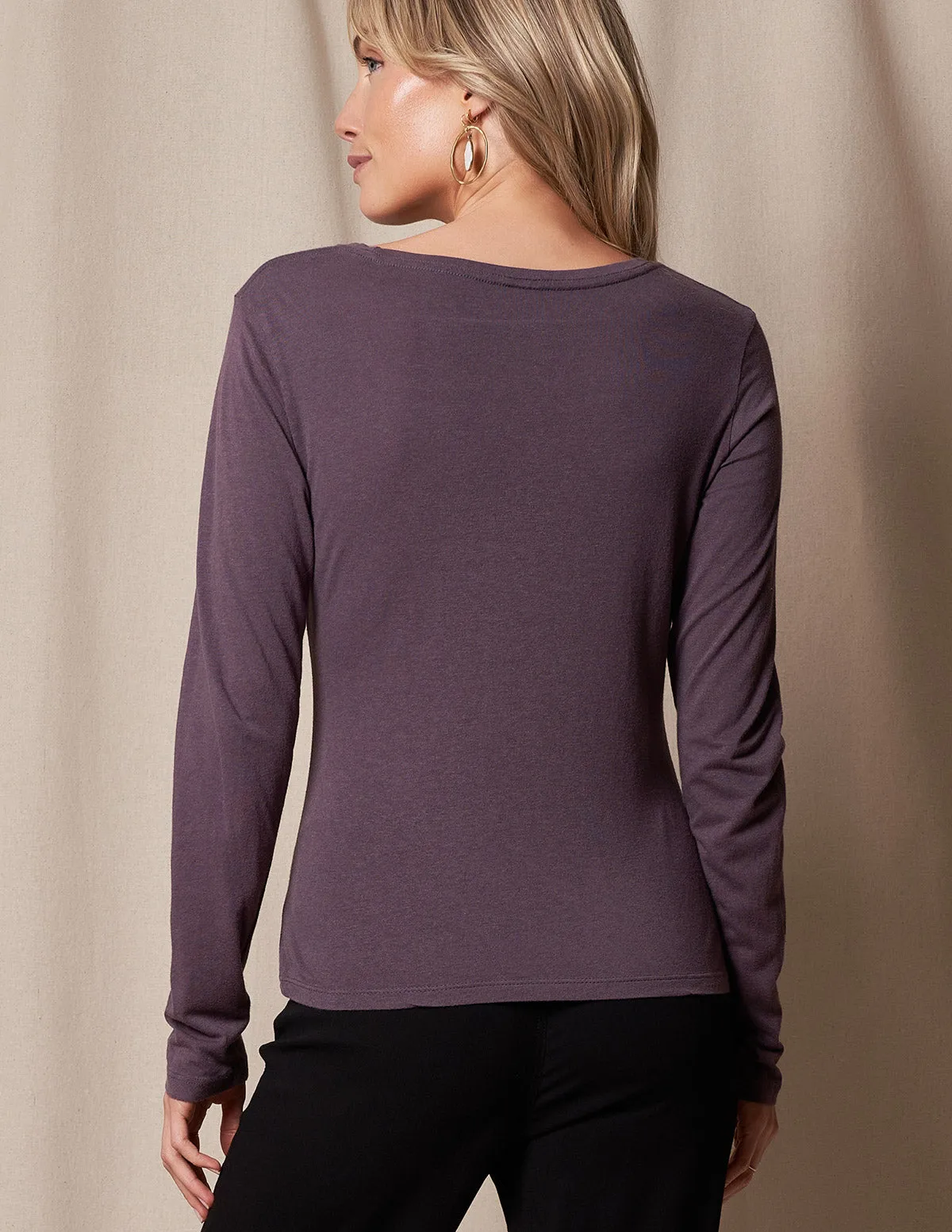 Bamboo/Cotton Long Sleeve Women's Tee - As-Is-Clearance