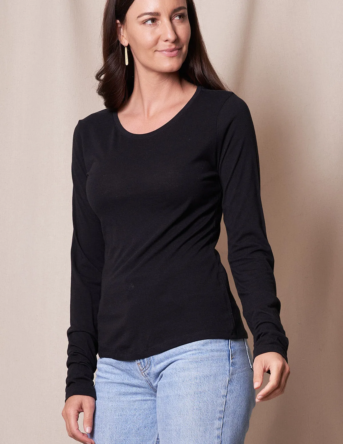 Bamboo/Cotton Long Sleeve Women's Tee