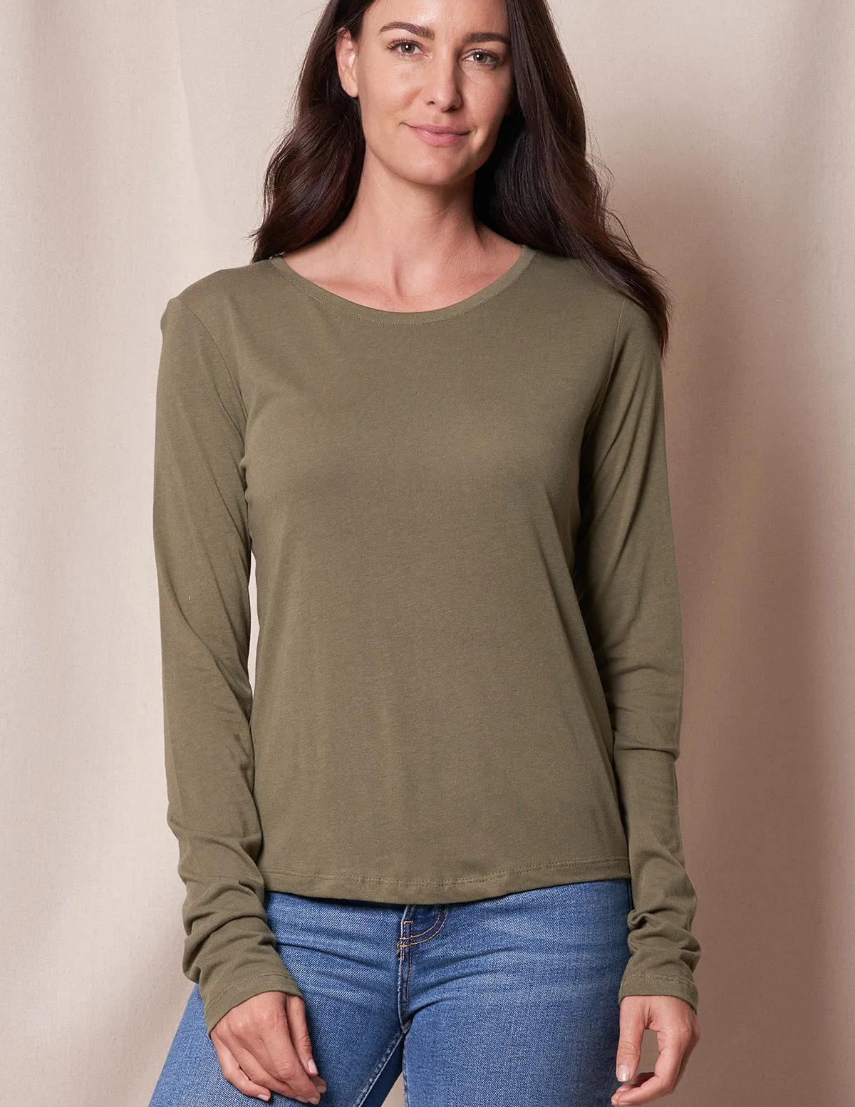 Bamboo/Cotton Long Sleeve Women's Tee