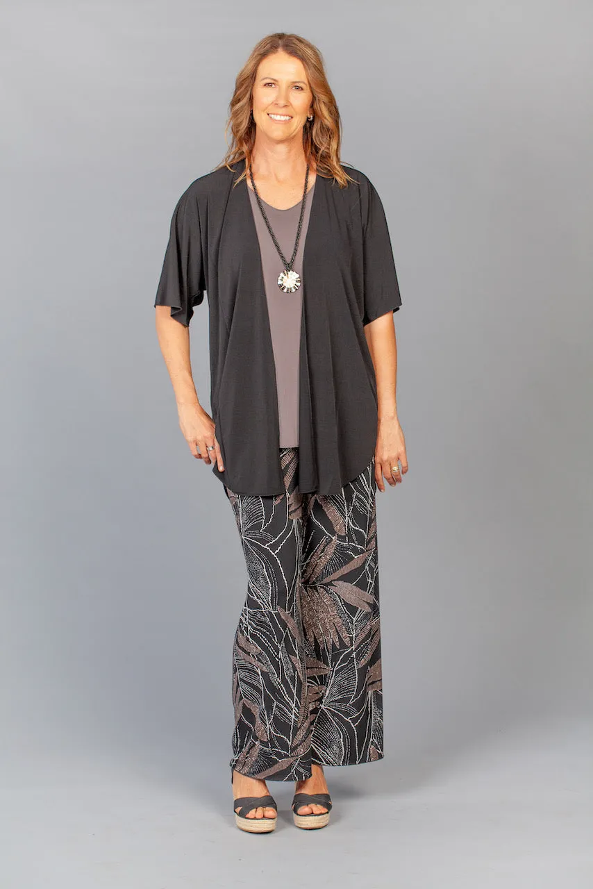 Bark Print Wide Leg Jersey Palazzo Pants