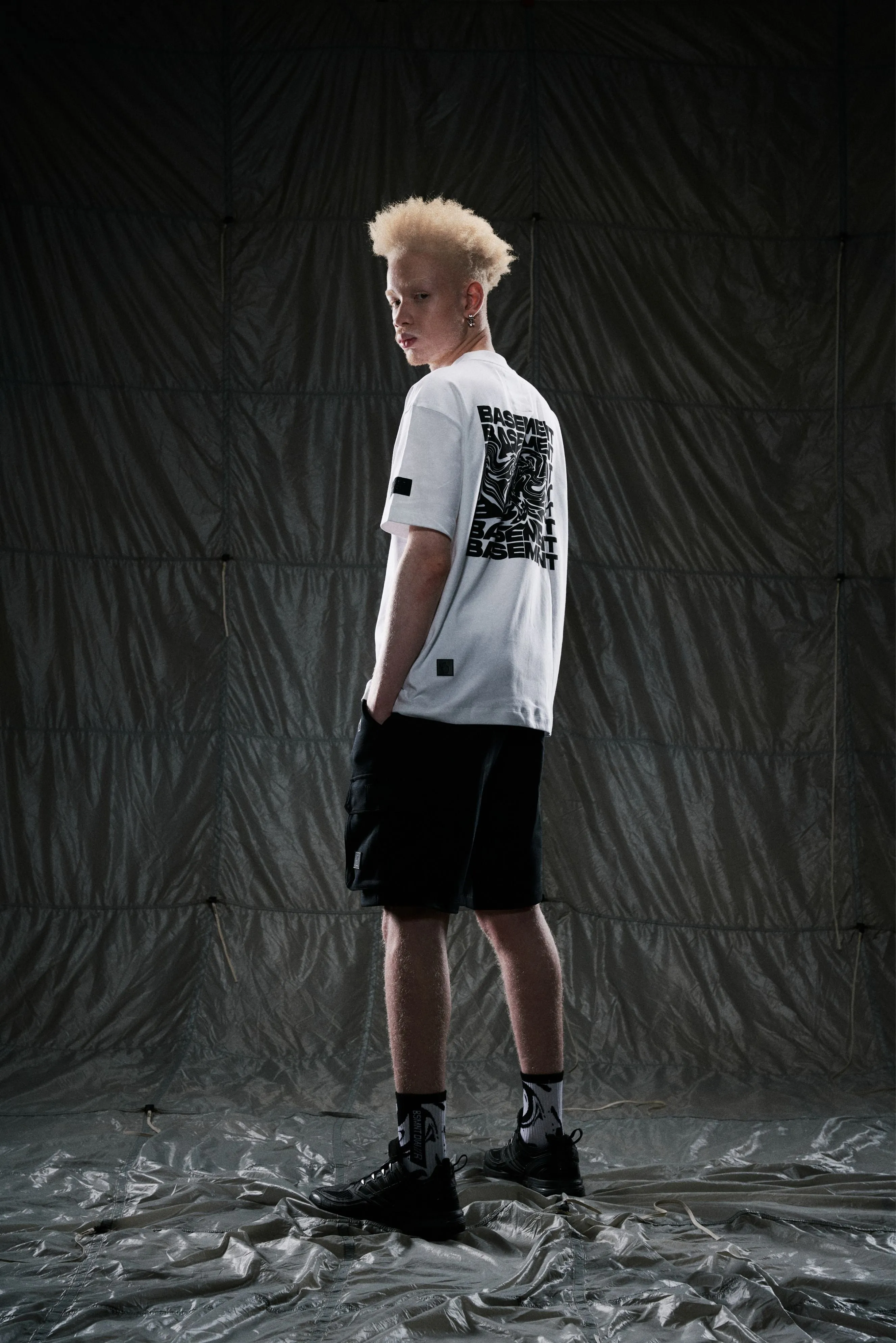 BASEMENT DWE//ER Cargo Shorts Black