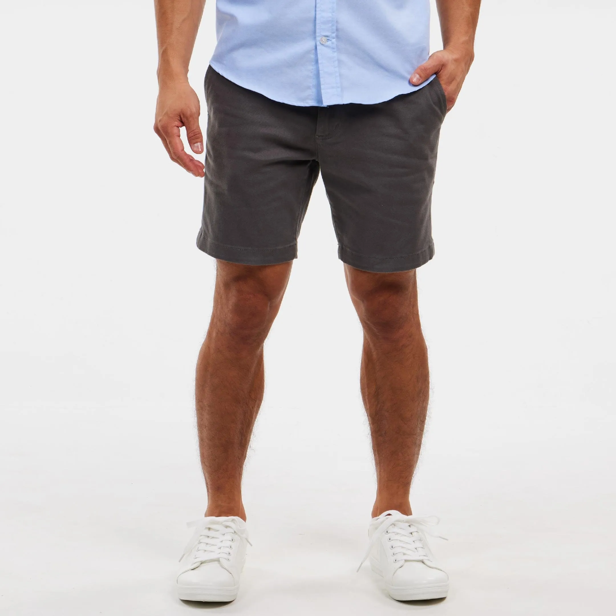 Black Sand Stretch Washed Chino Short