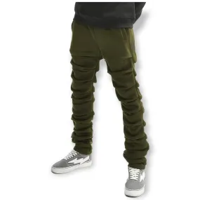 Bleecker and Mercer Men Stacked Sweatpants (Olive)