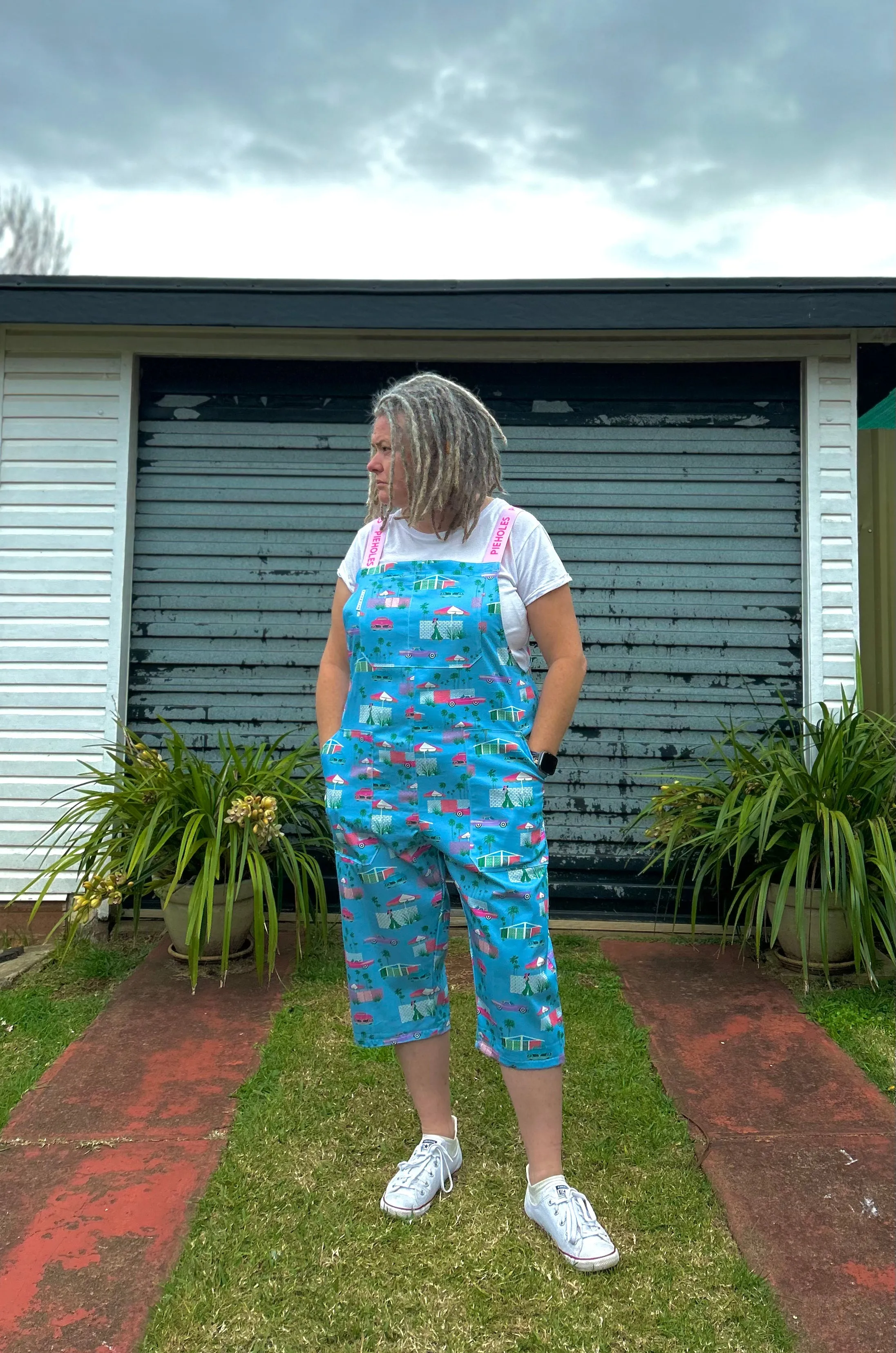 Blue Vintage Dame fancy pants