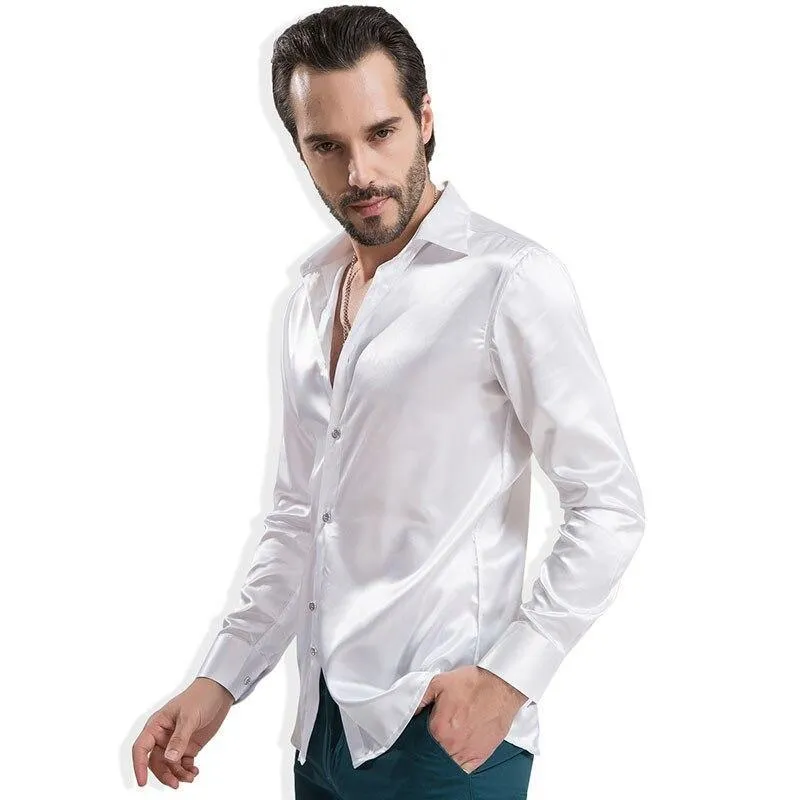 Bolan Satin Silk Shirt For Men