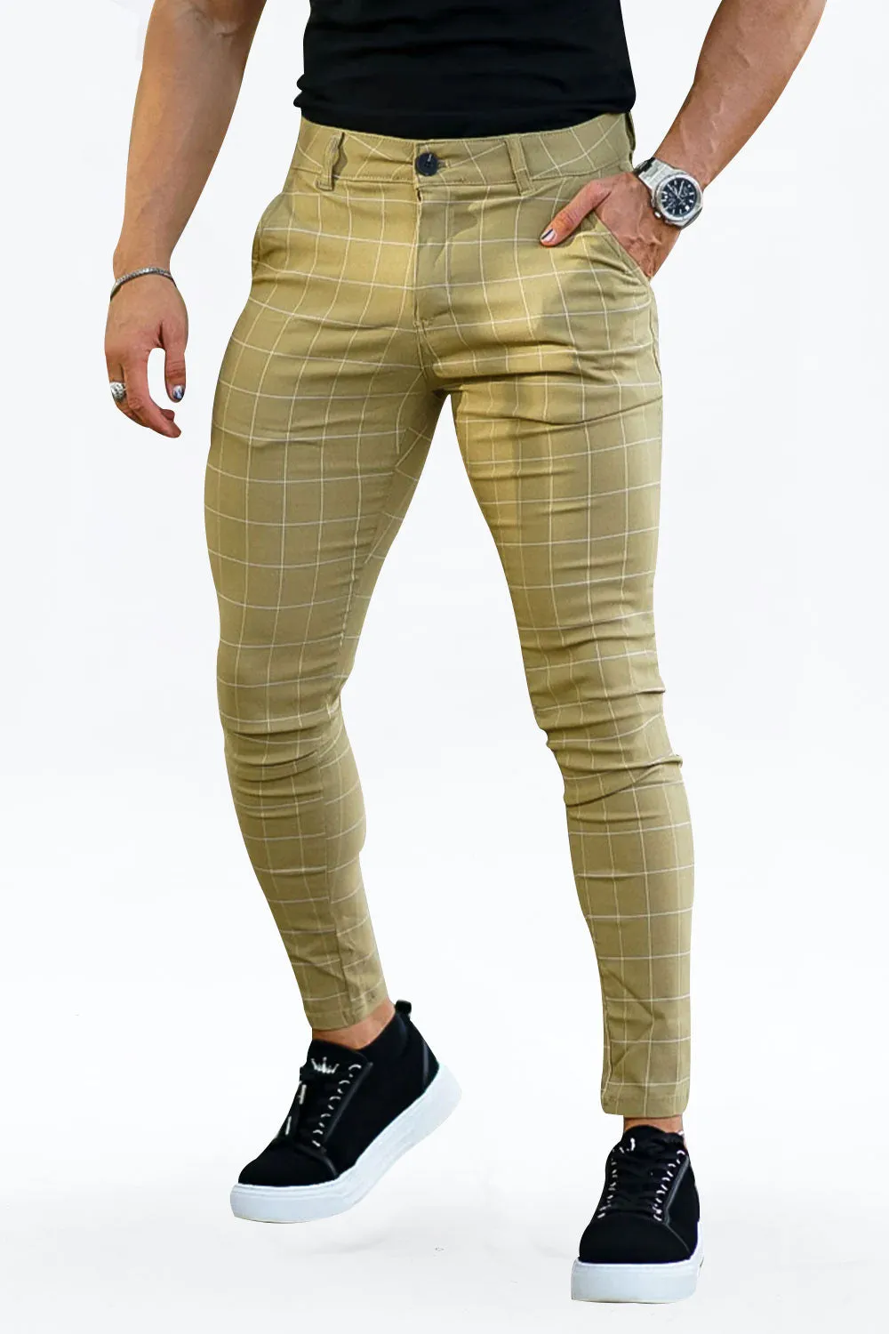 Buy $80 Free Shipping Mens Light Green Skinny Pants