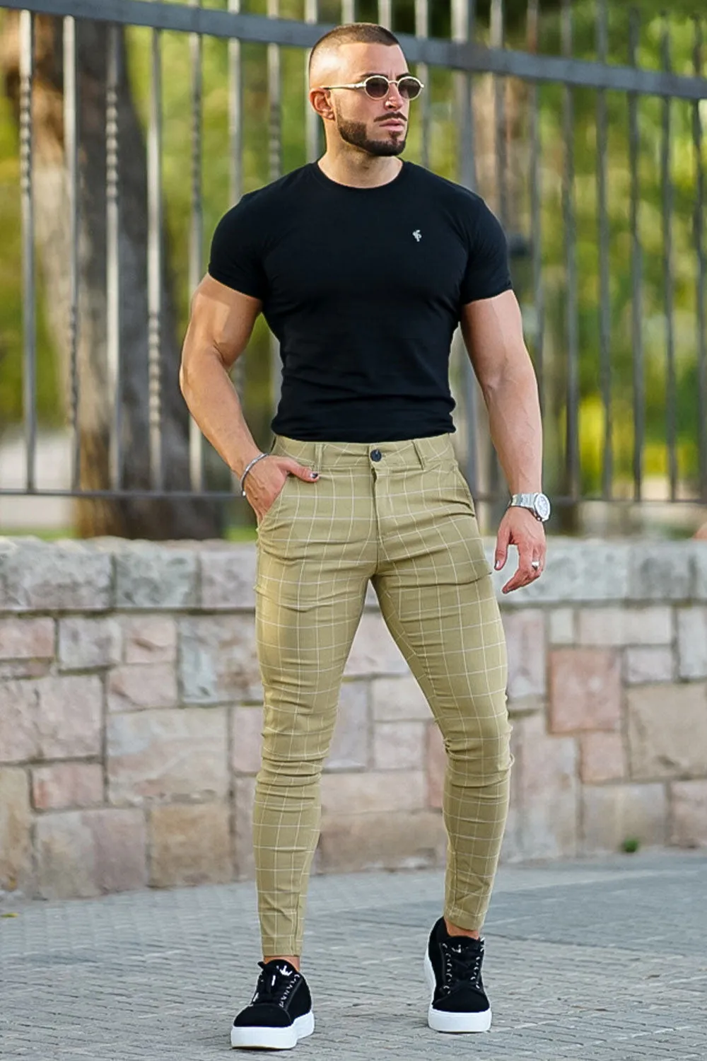 Buy $80 Free Shipping Mens Light Green Skinny Pants