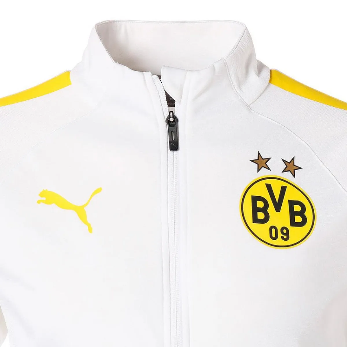 BVB Borussia Dortmund white/grey training bench tracksuit 2022 - Puma