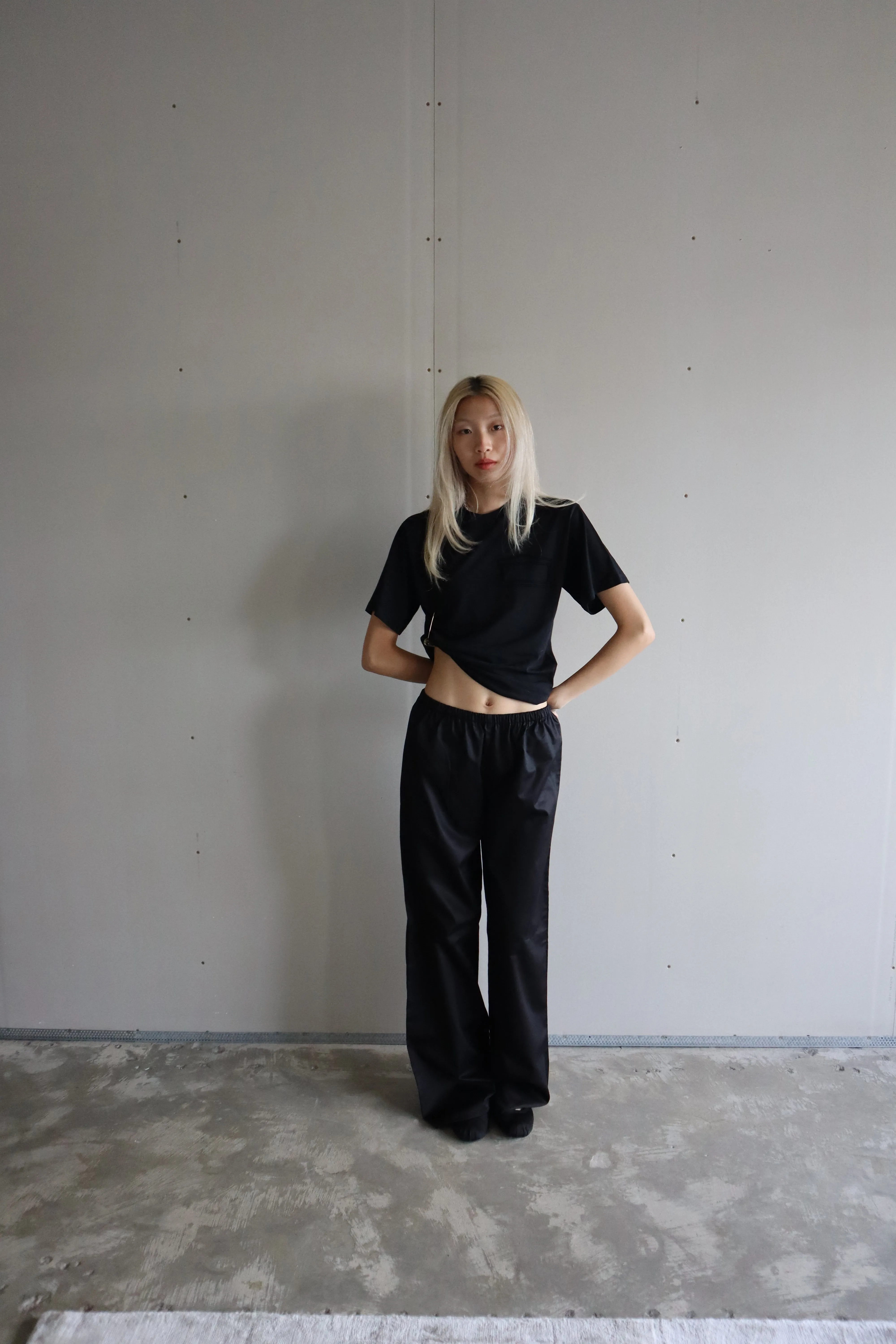 CHARCOAL COTTON PANTS