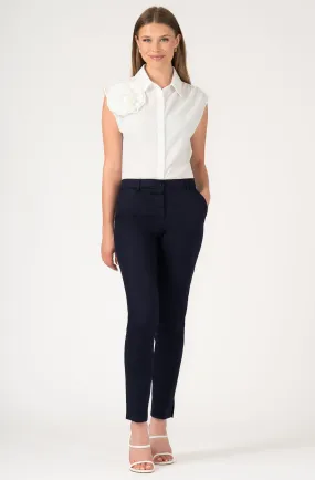 Cotton Straight Leg Pant