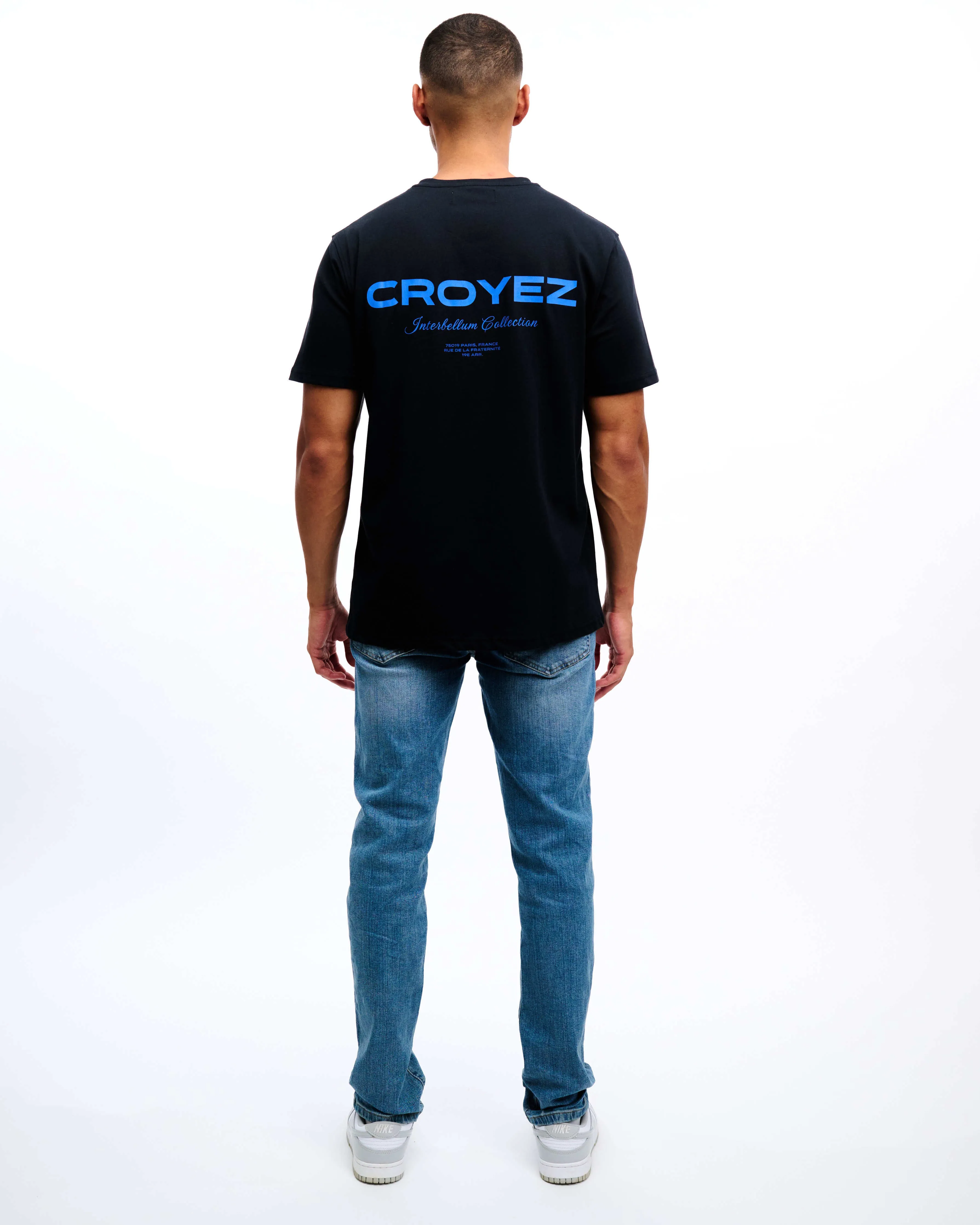 CROYEZ COLLECTION T-SHIRT - BLACK/COBALT