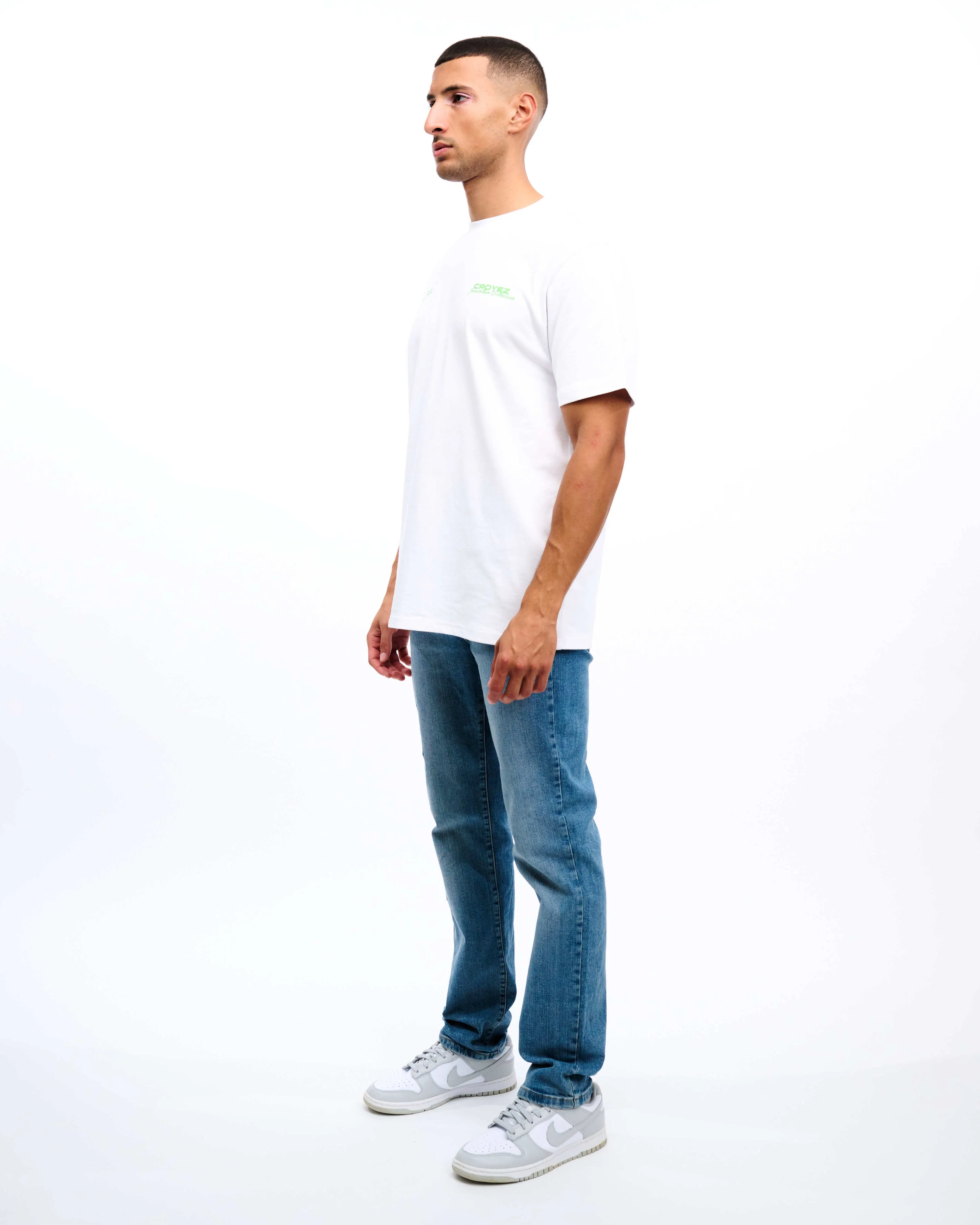 CROYEZ COLLECTION T-SHIRT - WHITE/GREEN