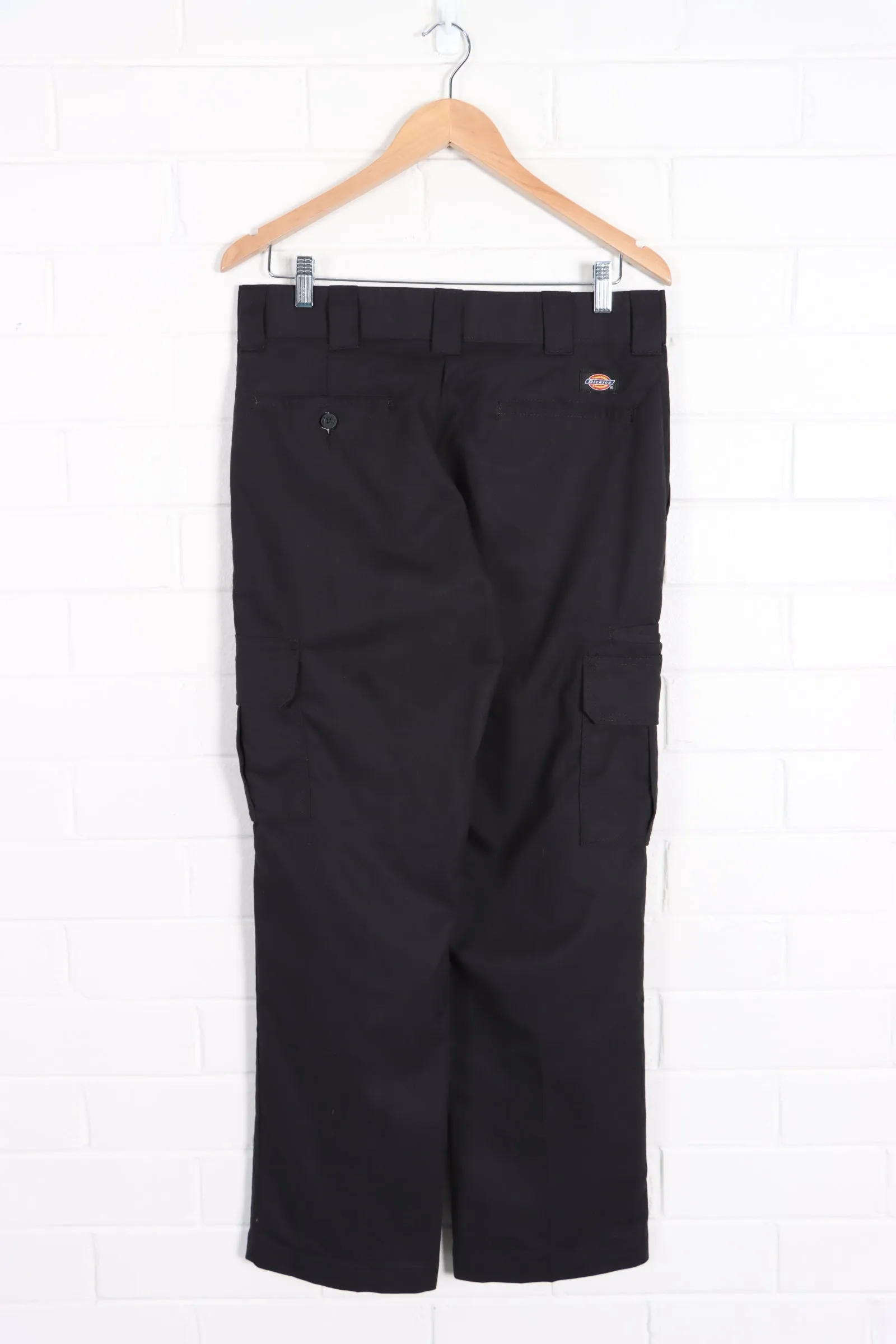 DICKIES Vintage 'Regular Straight' Black Workwear Pants (32 x 30)