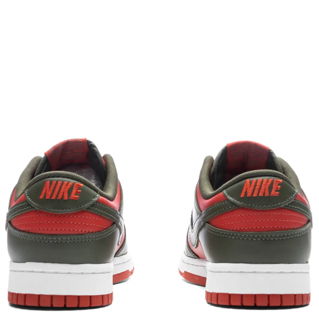 Dunk Low Retro - Mystic Red/Cargo Khaki/White