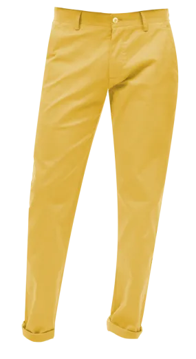 EJ Samuel Yellow Chino Long Pants CHL01