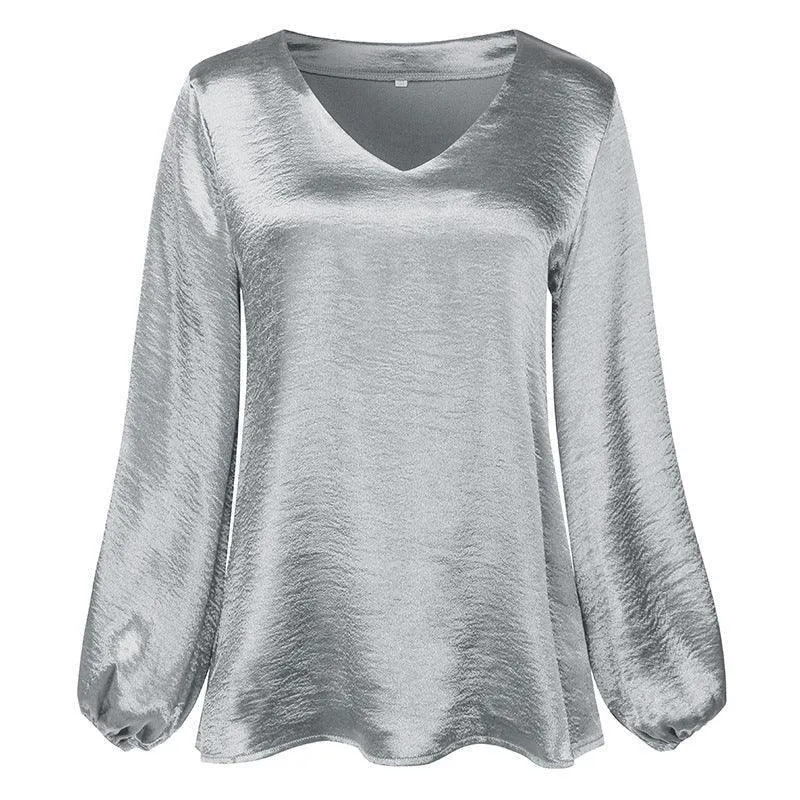 Elegant V-Neck Women Tops