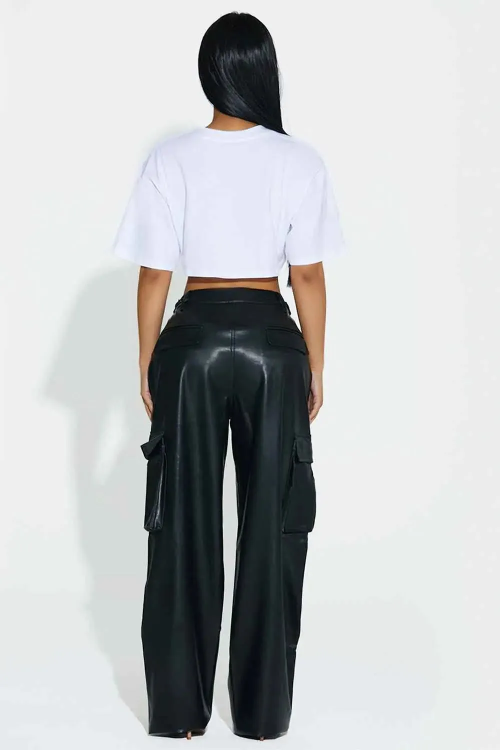 Faux Get It Cargo Pants