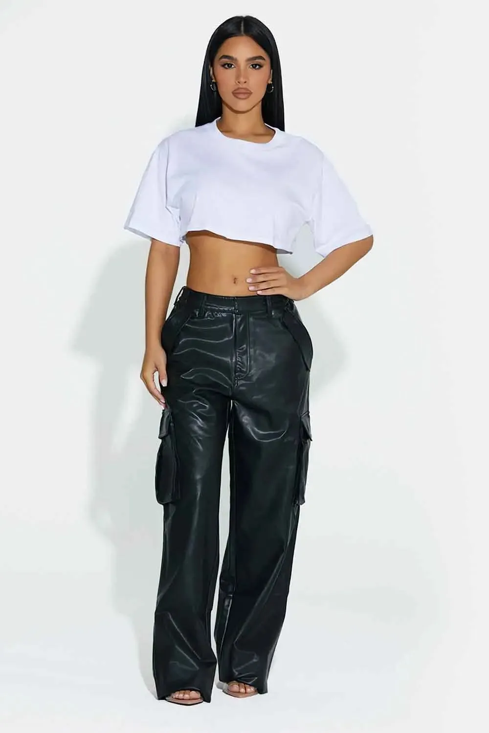 Faux Get It Cargo Pants