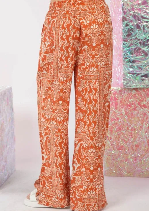 FINAL SALE - By The Water Wide Leg Printed Pants - 2 Colors!