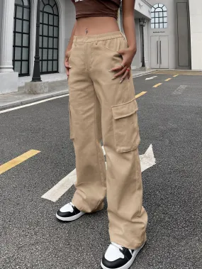 Flap Pocket Side Cargo Pants