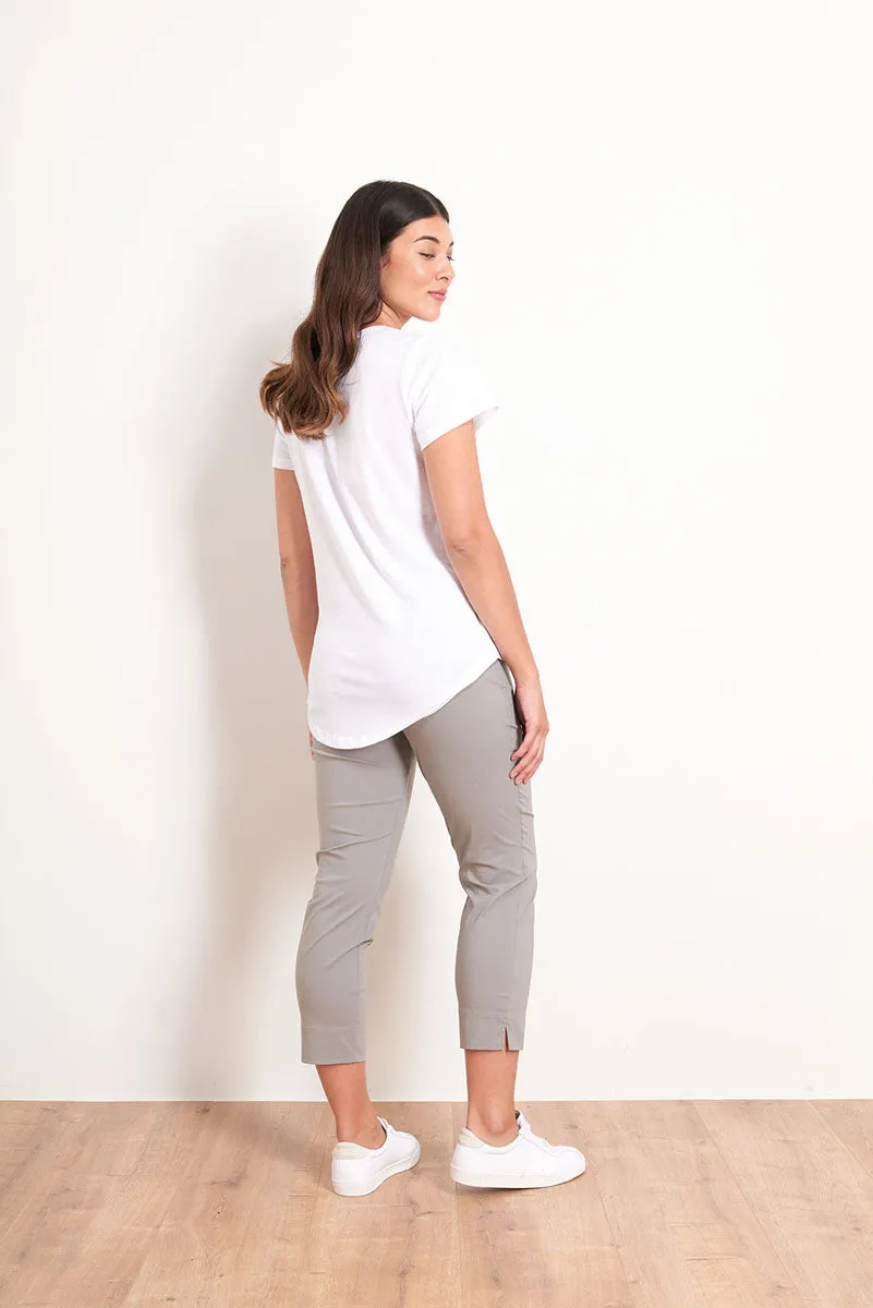 Foil - Fuss Free 7/8 Taper Pant - Pebble