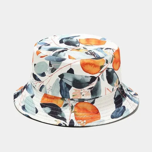 Fruit Printed Women Buckle Hat