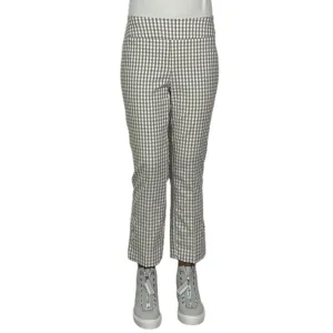 GINGHAM TECHNO CROP PANT