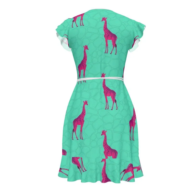 Giraffe Print Tea Dress