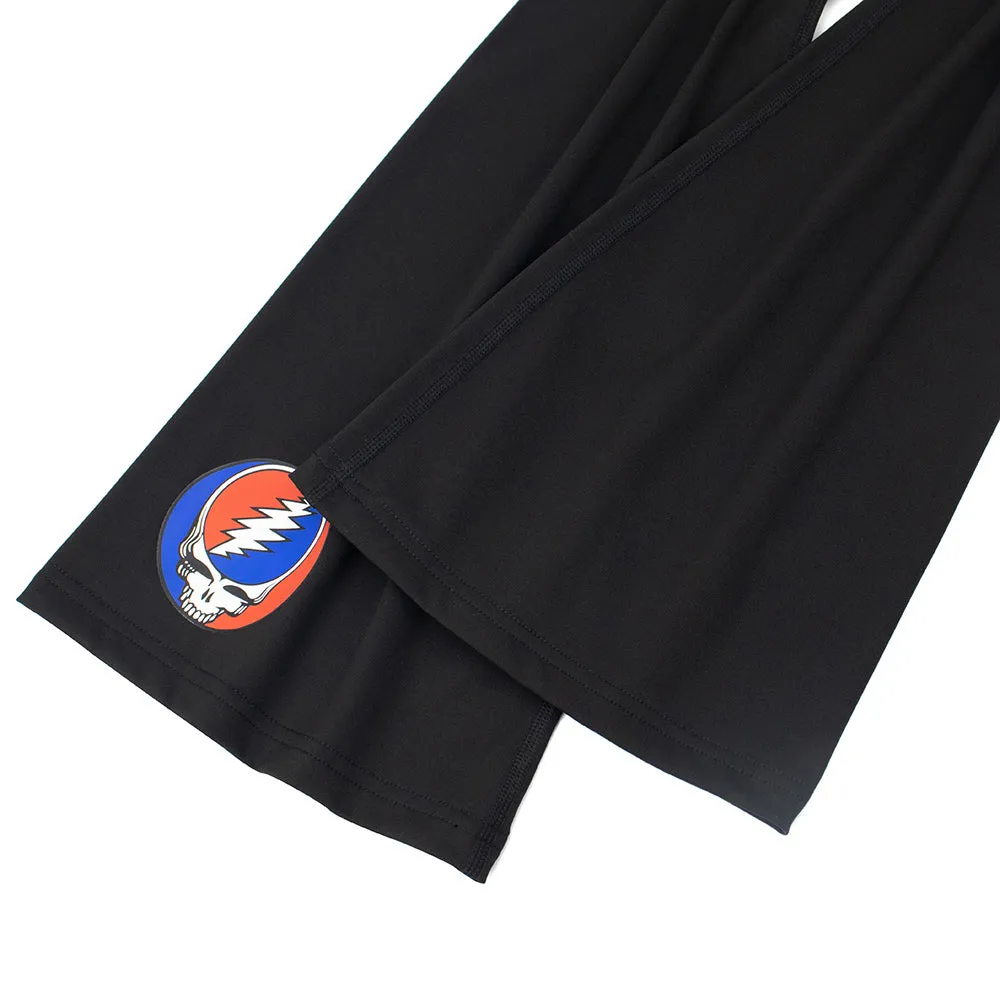 Grateful Dead | High Rise Flared Pants | Stealie In Black