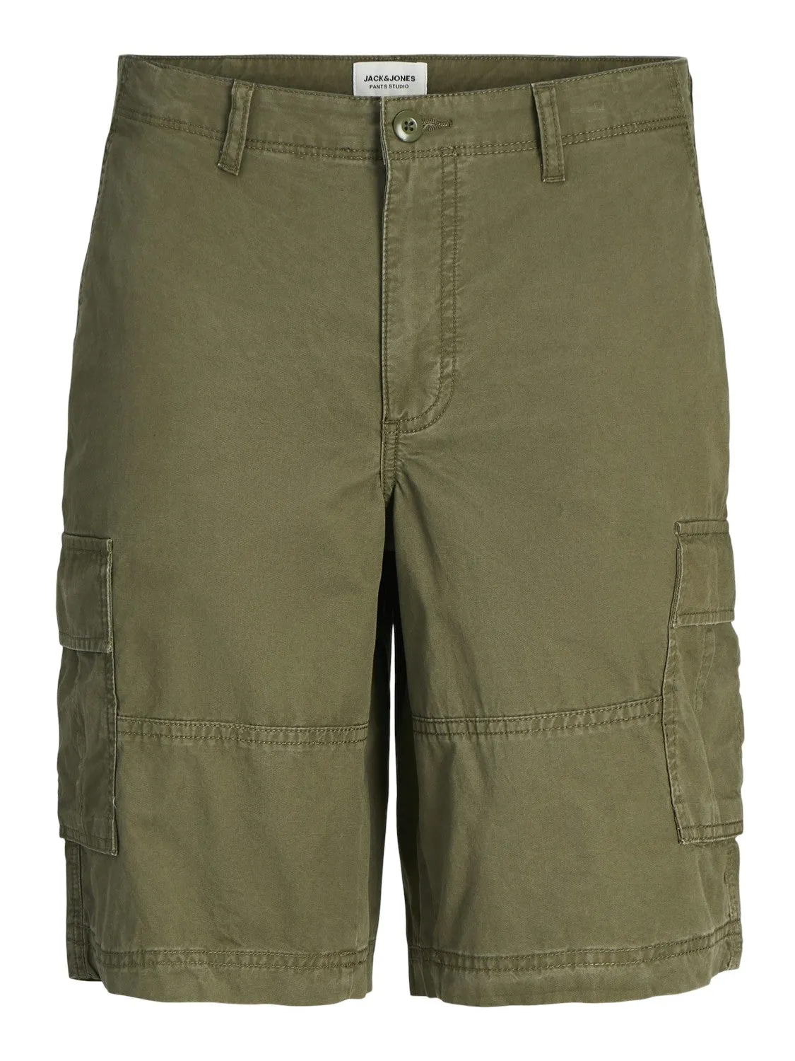 Jack & Jones Cole Relaxed Fit Cargo Shorts-OLIVE