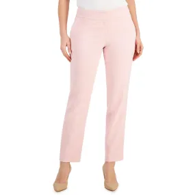 Kasper Womens High Rise Solid Ankle Pants