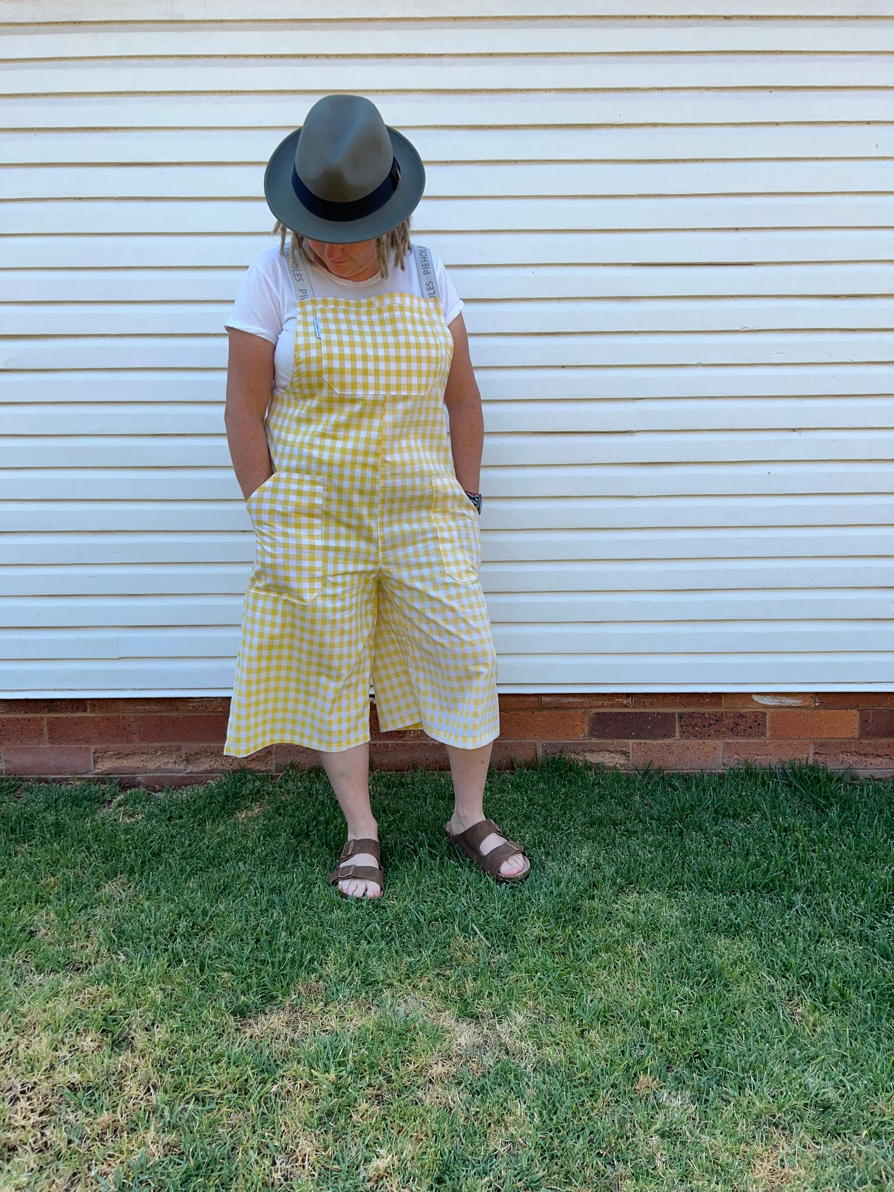 Lemon check Picnic Pants