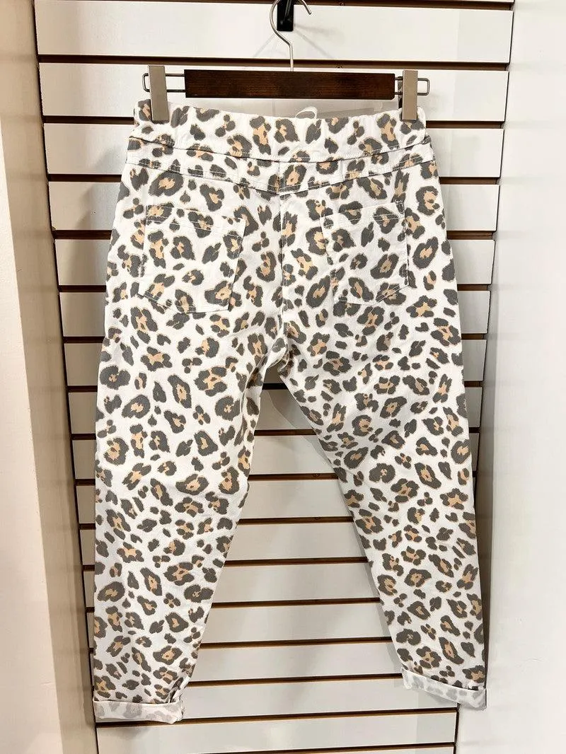 Leopard Stretchy Joggers