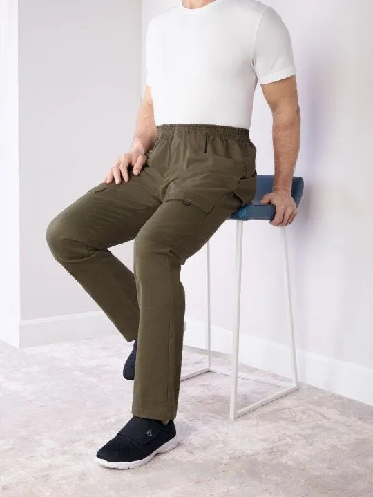 Men’s Seated Cargo Pants with Back Overlap