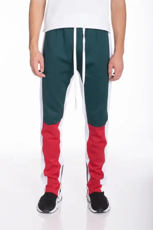 Men's Sweat pants Color Block Elastic Waistband