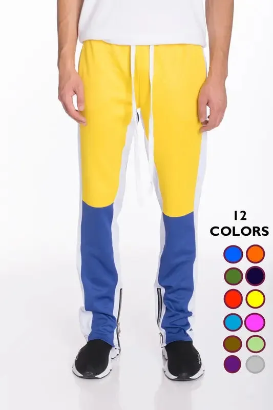 Men's Sweat pants Color Block Elastic Waistband