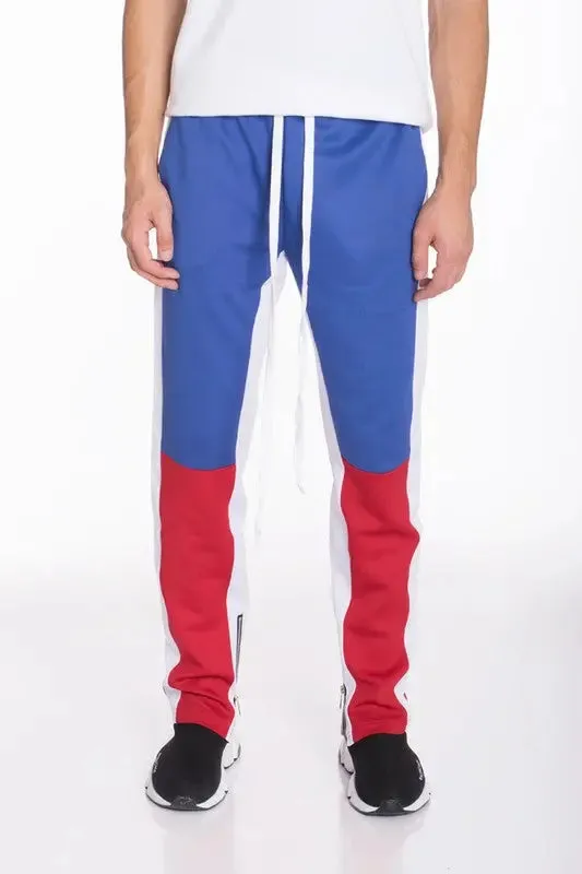 Men's Sweat pants Color Block Elastic Waistband