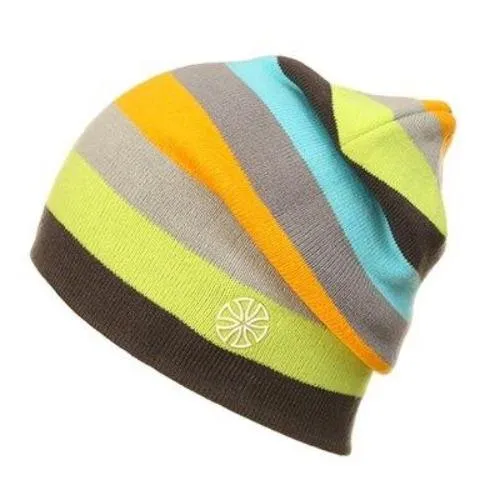 Multicolored Striped Knitted Hat, Beanie or Bonnet